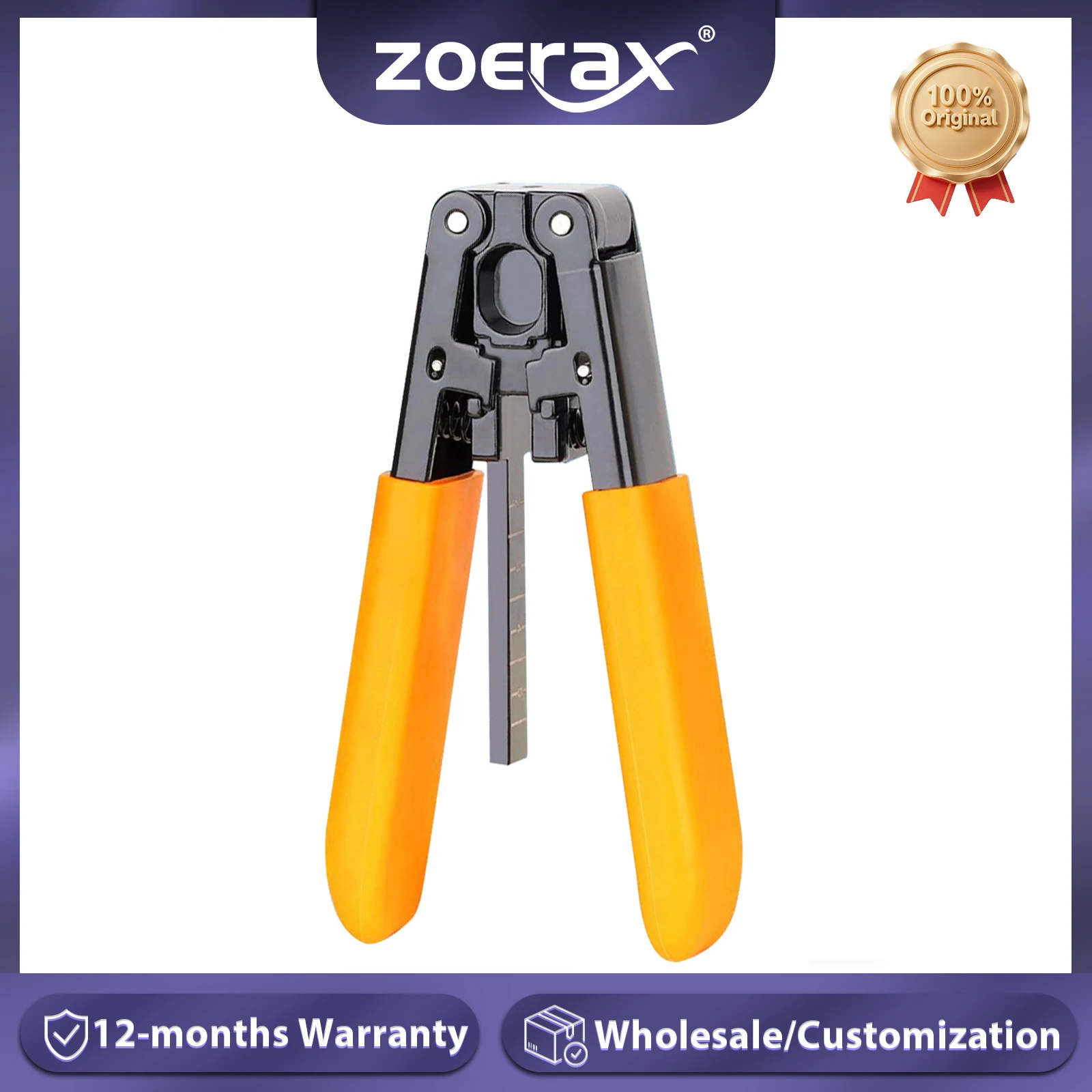 

ZoeRax Fiber Optic Stripping Tool FTTH Fiber Optic Cable Stripper Striping Optical Pliers Hardened Metal Optical Pliers