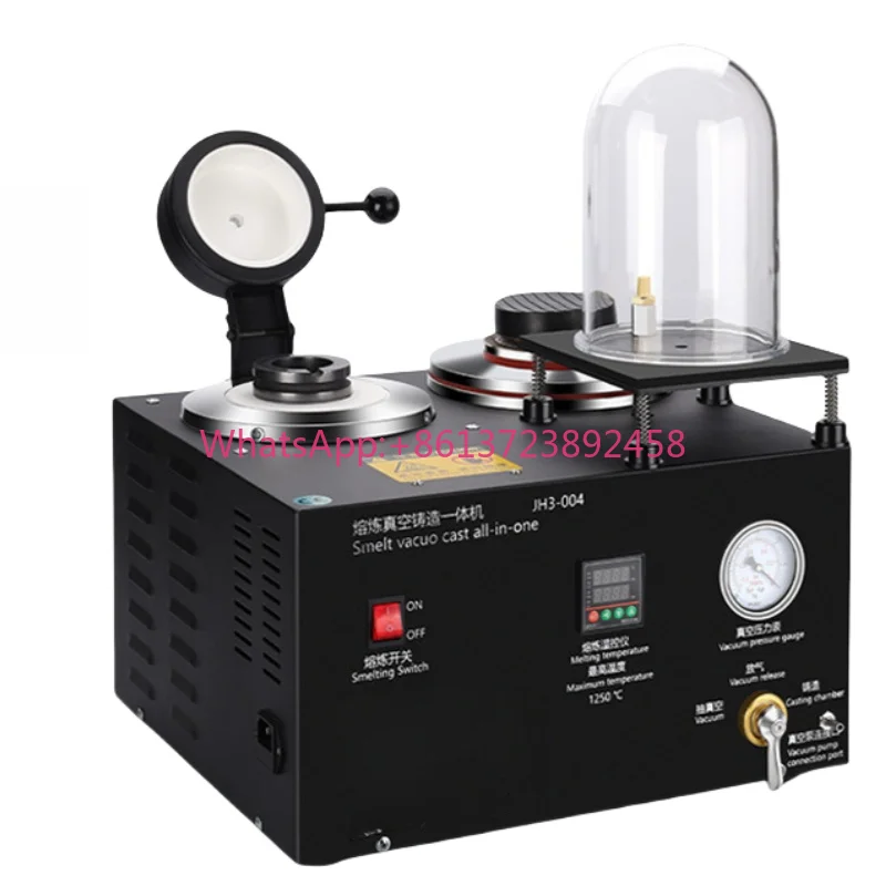 Multifunctional Three in One Vacuum Equipment Crucible Gold Jewellery Metal Silver Refine Melting Vacuum Suction Cast Machine