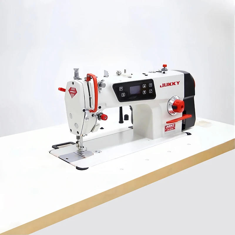 Máquina de Coser Industrial JUKKY de Puntada Fija con Accionamiento Directo, Computarizada para Confección de Prendas