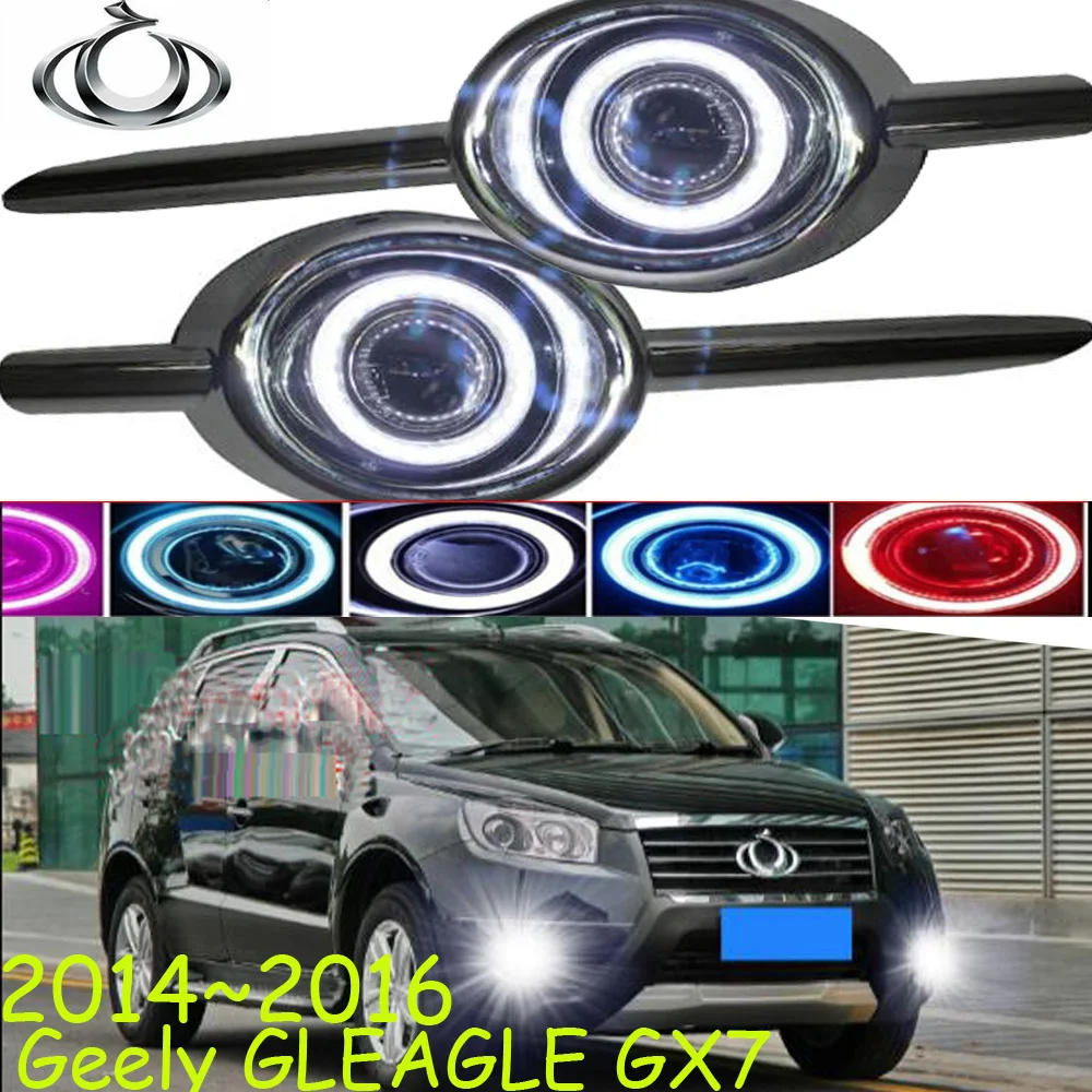 car bumper headlight Geely Emgrand GX7 fog projector lens light 2014~2016y car accessories CCFL GX7 headlamp