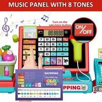 Shopping Cash Register Playset with Real Calculator, Pretend Play Store, Learning Toy, Christmas/Halloween/New Year Gift 2