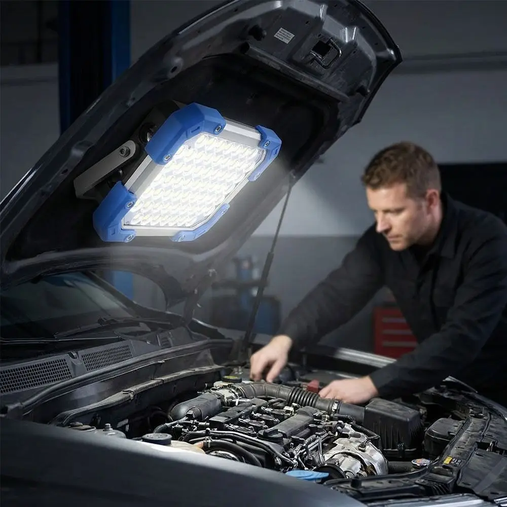 

Портативный кемпинговый фонарь с USB-зарядкой, высокой мощностью, встроенным аккумулятором 18650, водонепроницаемый, с магнитным креплением