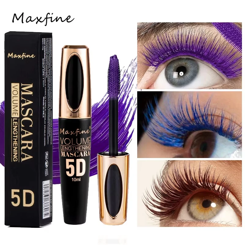 5D Silk Mascara for Big Eyes Strong Long-lasting Black Waterproof Non-caking Extended Wear Waterproof Mascara