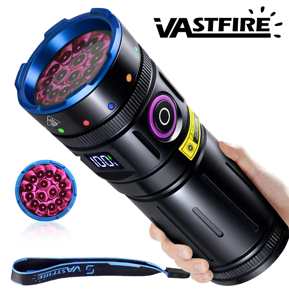 high-power-15x1led-365nm-waterproof-purple-light-flashlight-can-be-used-for-usb-charging-with-a-battery-life-of-3-5-hours