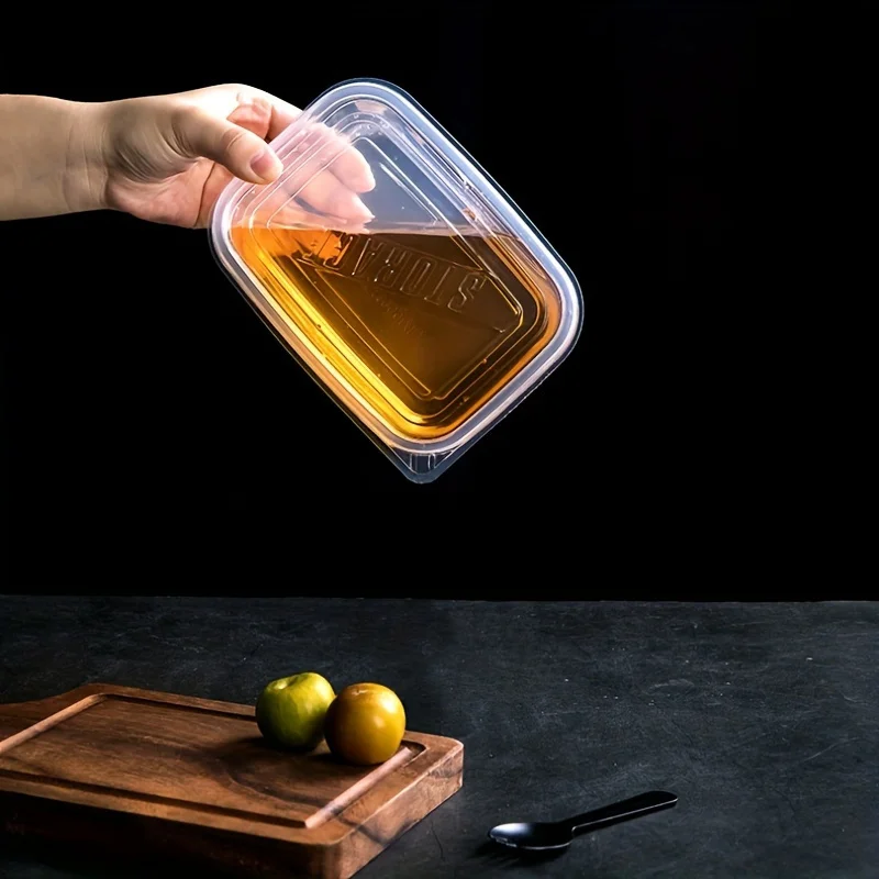 Set of 6 Transparent Stackable Food Storage Containers