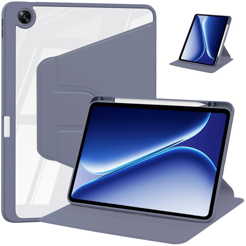 Etui na Oneplus Pad Go 2 12.1 cala 2025 z uchwytem na rysik, obrotowe o 360 stopni, akrylowe, twarde etui z podstawką do OPPO Pad Air 5 12.1 cala — zdjęcie produktu 7
