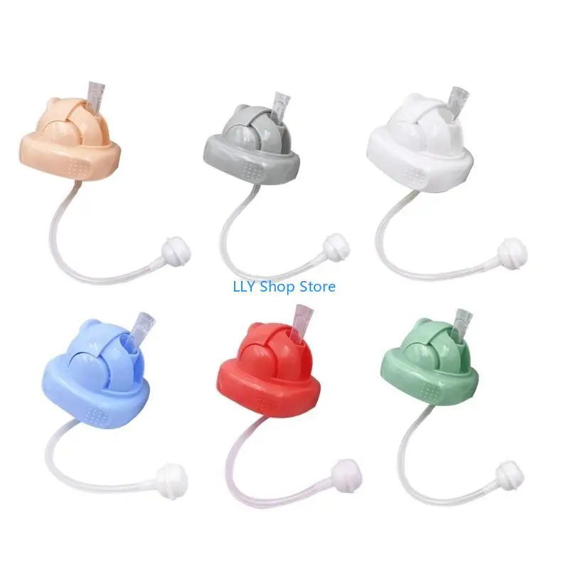 T8UD Bottle Replaceable Accessories Straw Lid Feeding Bottle Convert Sippy Cover for Nursing Bottle Square Bottle Part