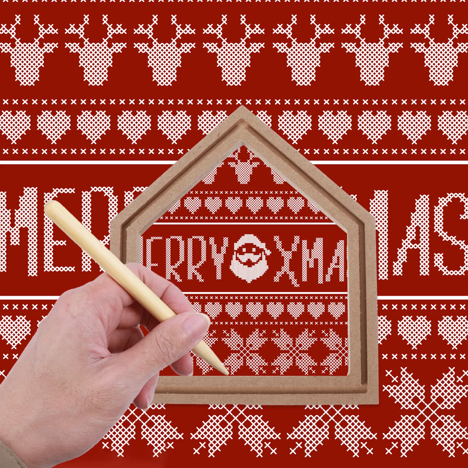 

1Set Embroidery Hoop Wooden Small Design Fine Craftsmanship Display Rack for Embroidery Cross Stitch Needlework Decoration