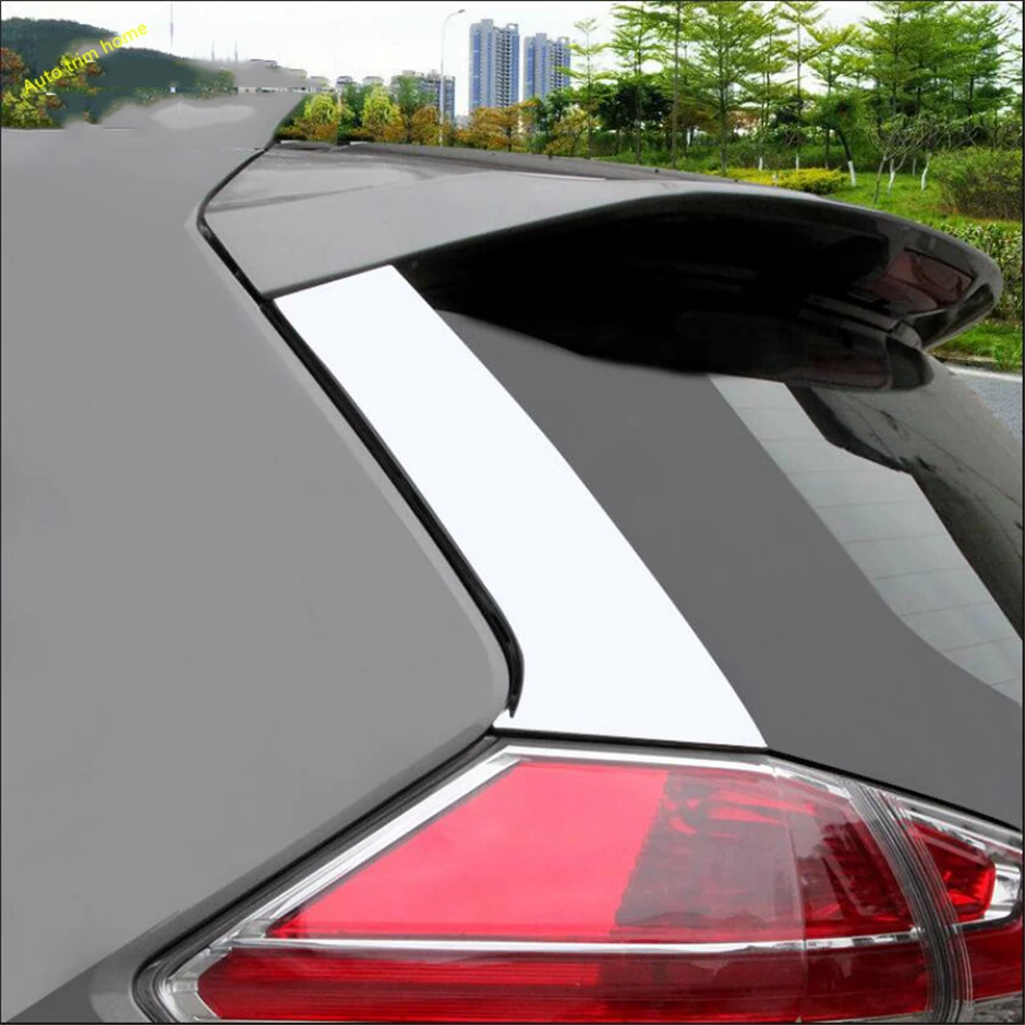 

Center Door Pillar B C Protector / Rear Window Spoiler Splitter Posts Panel Cover Trim For Nissan X-trail T32 Rogue 2014 - 2020