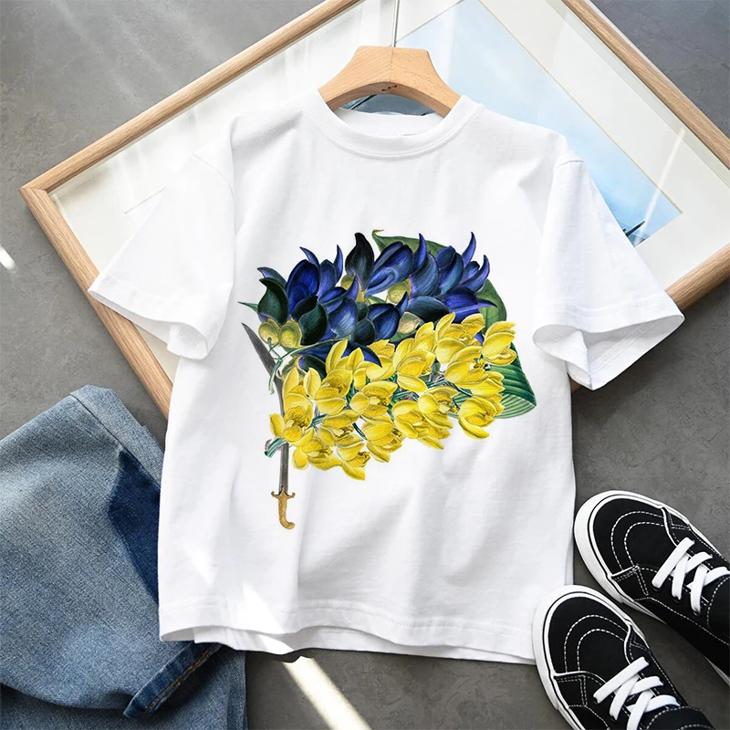 Cute Ukraine T-shirt For Boys TShirt Ukrainian T-Shirt Harajuku Kids Tshirt Tee Little Boys Girls Unisex Top ShortSleeve T-Shirt