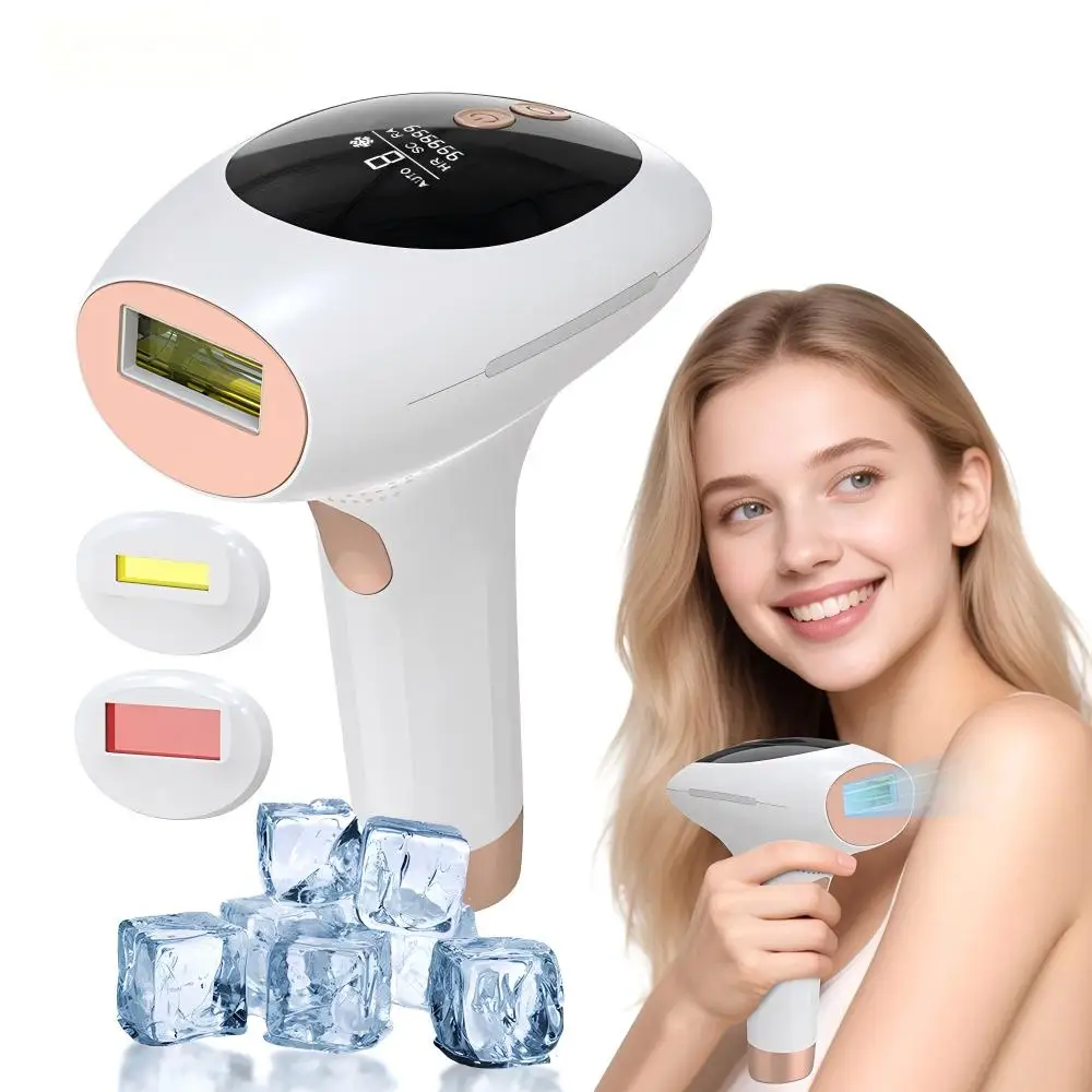 

Многофункциональный IPL-эпилятор 3-в-1 с охлаждением льдом, 999900 импульсов, для удаления волос у женщин и мужчин, лазерный эпилятор для домашнего использования