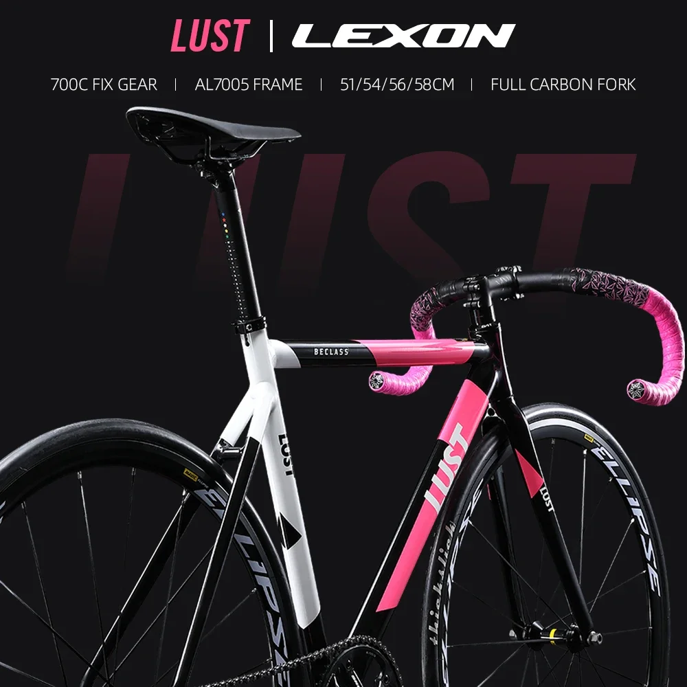 AliExpress Lexon 2025 LEXON SUPER LIGHT LUST  AL6066 TRACK FRAME SET/SINGLE SPEED FIXED GEAR FRAME SET ROAD BIKE FRAME WITH CARBON FORK BIKE