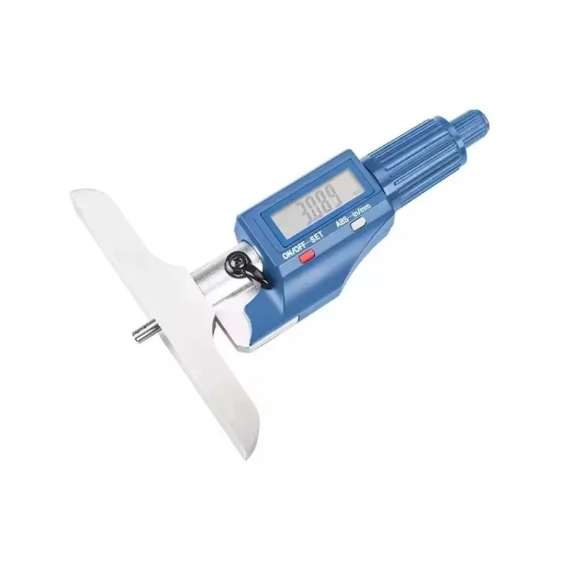0-150Mm 0.001mm resolution electronic digital depth gauge micrometer large display