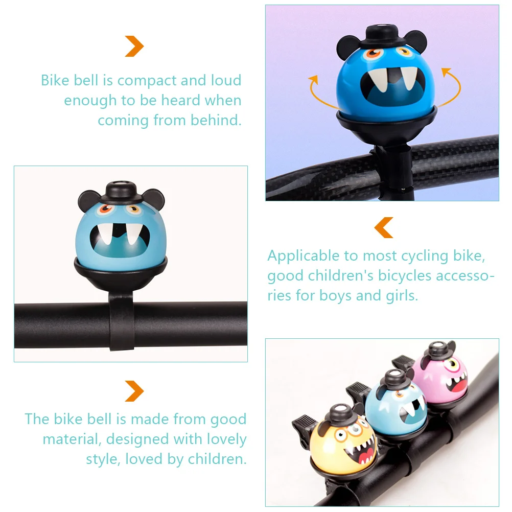 

Lovely Bike Funny Cartoon Cycling Bell Super Loud Durable Mountain Bike Supplies Anti-Aging Bicycles Horn Decorative