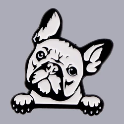Bulldog Enamel Pin Brooch for Clothes Briefcase Badges on Backpack Accessories Lapel Pins Decorative Jewelry
