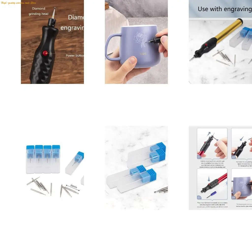 

203F Portable Grinder Engraving Bit 5pcs Electric Engraving Tool