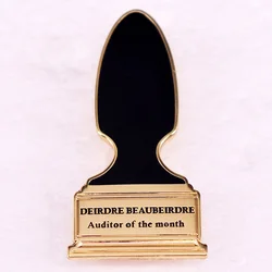 AUDITOR OF THE MONTH Award Badge Sci-fi Movies Enamel Pins Brooch Jewelry Accessories