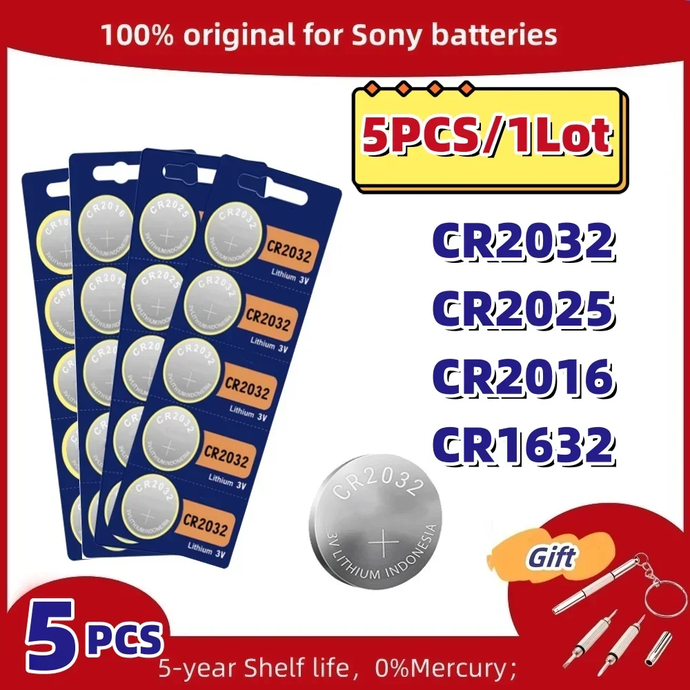 For SONY CR2032 CR2025 CR2016 CR 2032 Battery DL2025 BR2025 KCR2025 Car Remote Control Watch Motherboard Scale Button Coin Cells