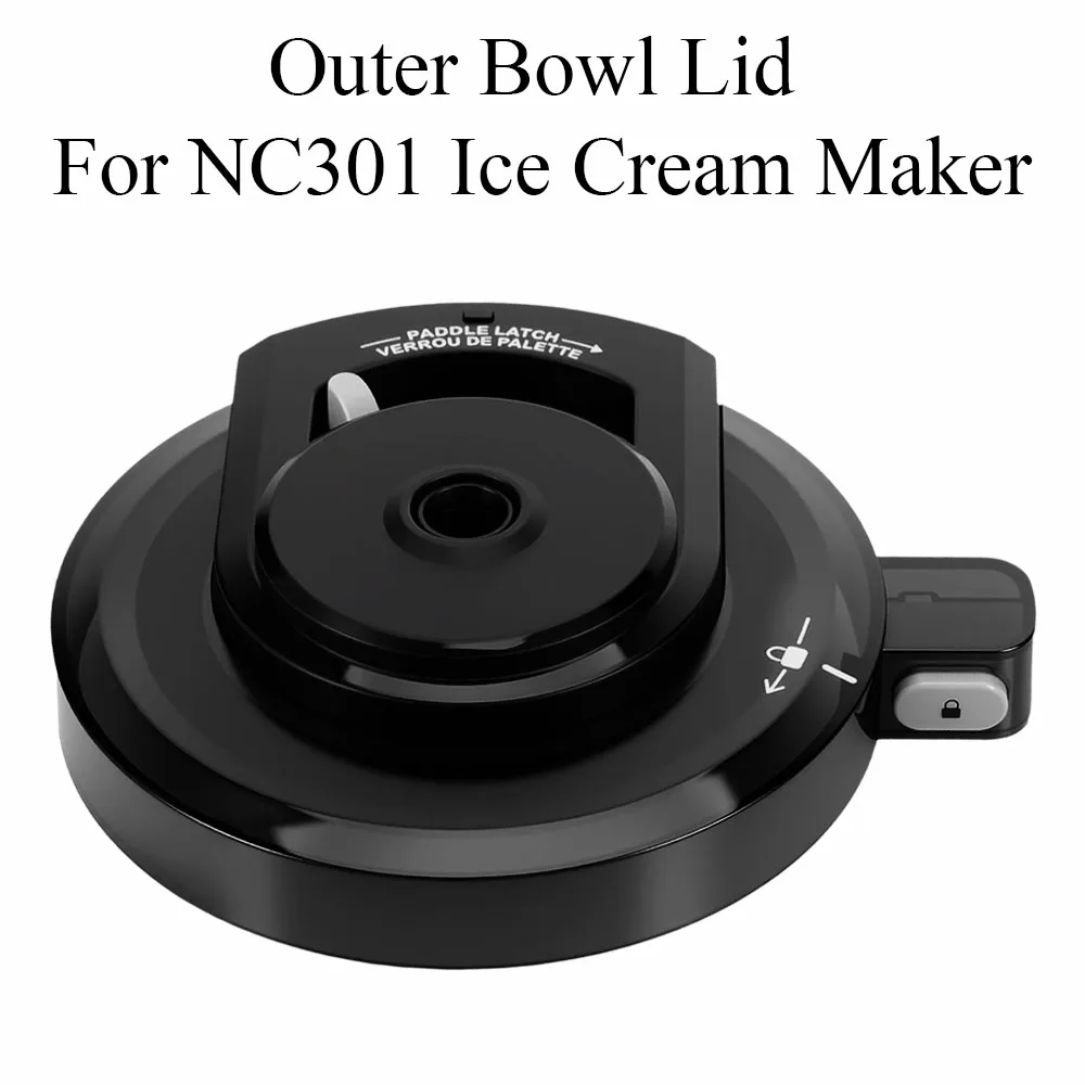Compatible with Ninja CREAMi Ice Cream Maker NC301 NC300 CN301CO NC299AMZ Replacement Outer Bowl Lid