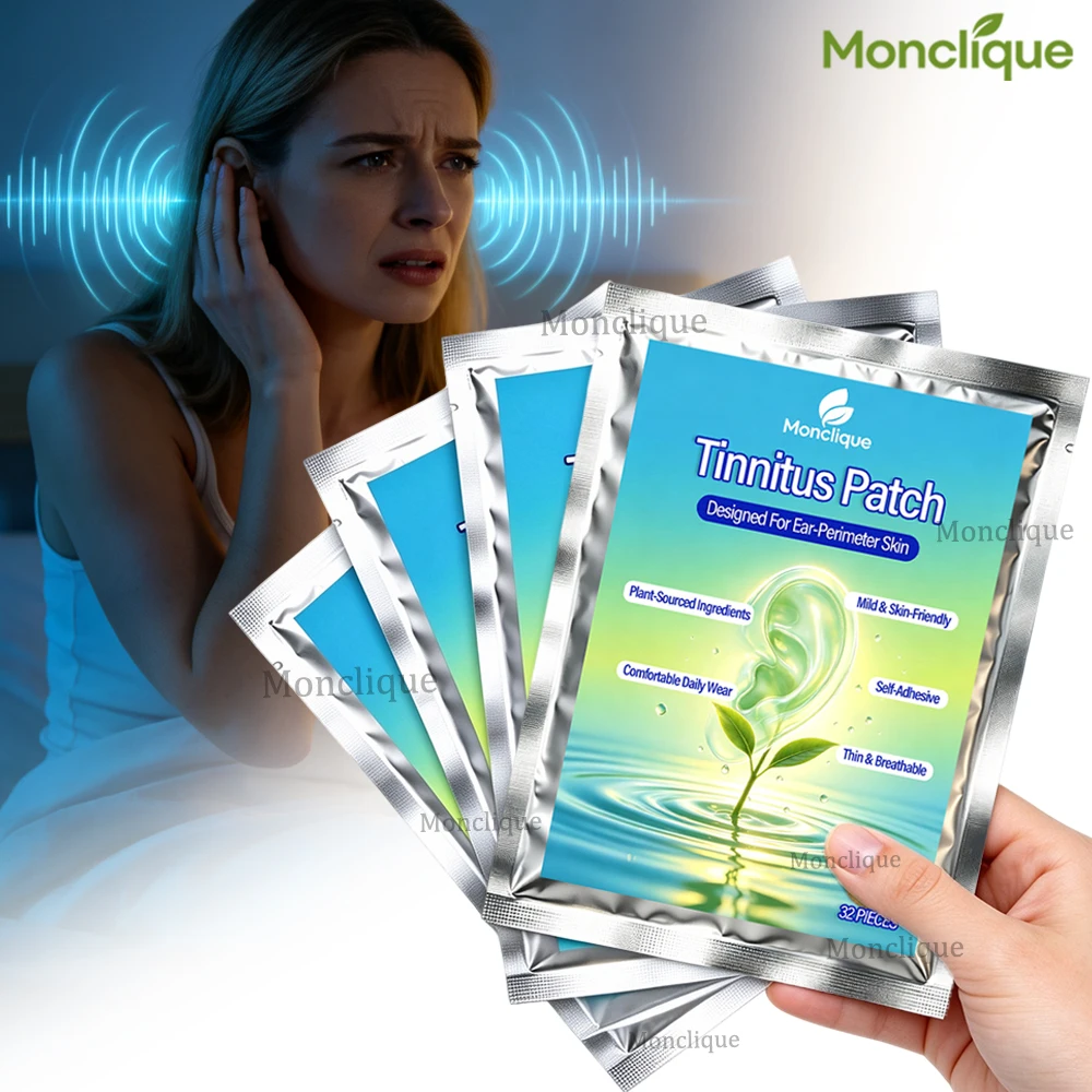 Herbal Tinnitus Patch Skin-friendly Ears Care Stickers Protect Hearing Improve Hearing Loss Ears Buzzing Sleep Quality Portable