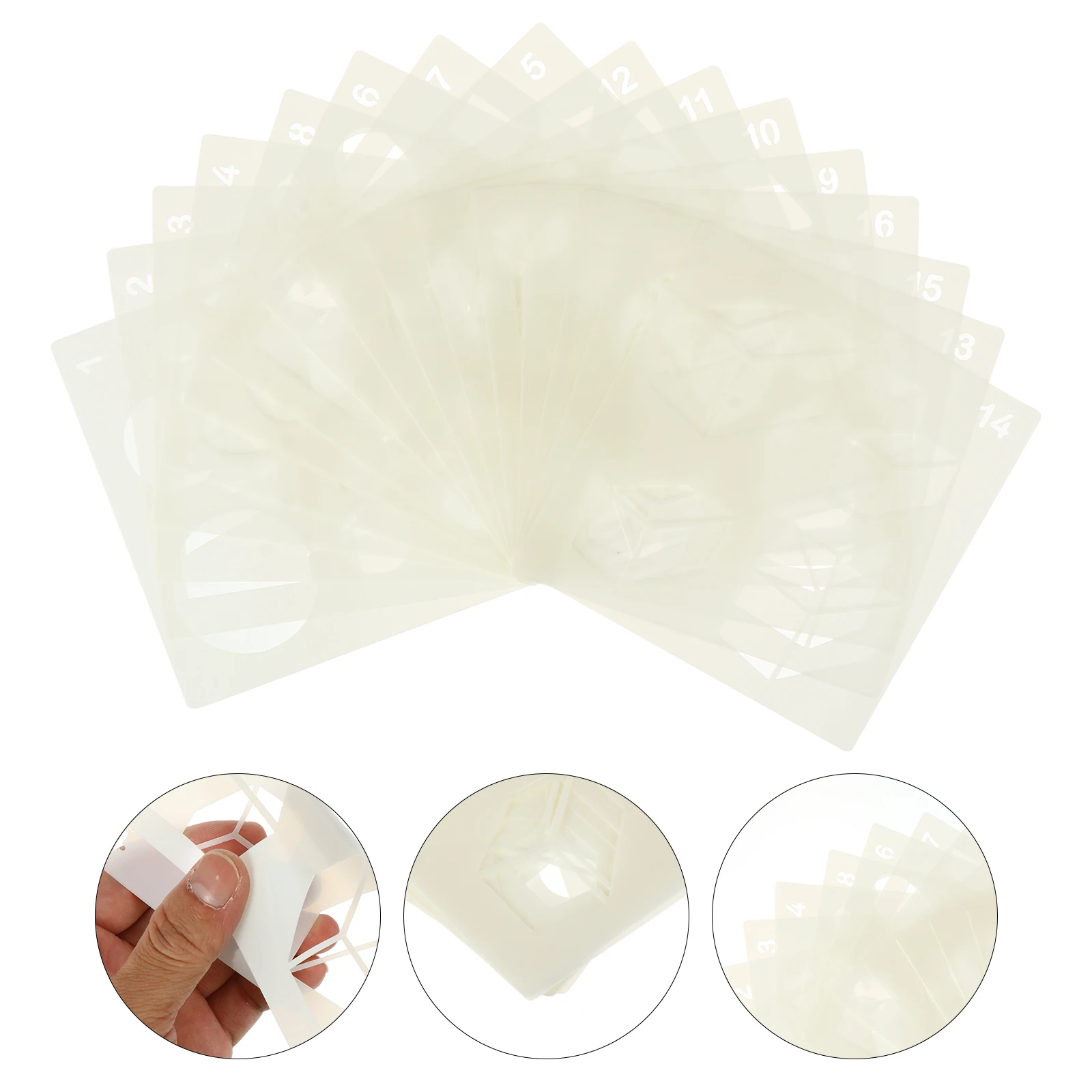 16 pezzi modello grafico matematico apprendimento stencil stampo modelli di pittura tracciamento animale domestico insegnamento scolastico per bambini