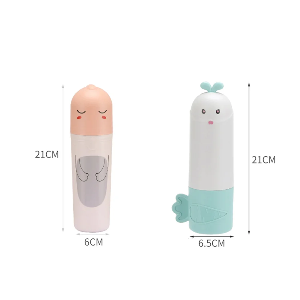 

NOLITOY 2Pcs Portable Toothbrush Case Dustproof Travel Holder Lightweight Toothpaste Container for Camping