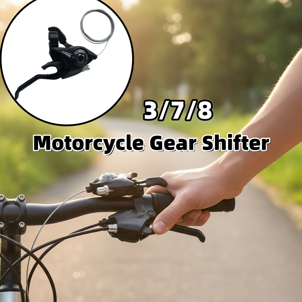 

Motorcycle Handlebar Gear Shifter 3/7/8/ Speed V-Brake Lever Speed Bike Mtb Motorbike Handlebars Brakes Part For Shimano St-Ef51