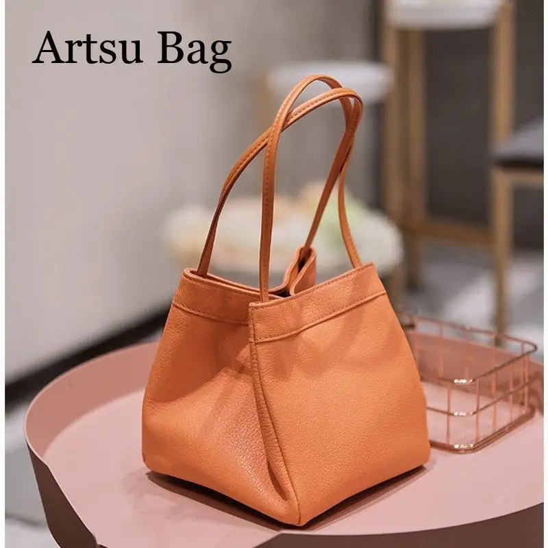 

Women's Bagnew Korean Fashion Pu Leather Small Square Bag Bucket Bag Unique Texture Handbag