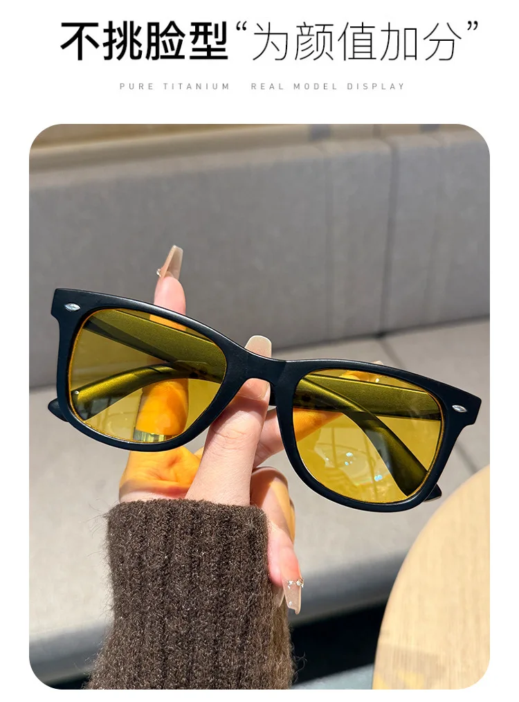 Vintage quadratische Sonnenbrille für Damen und Herren, rechteckige Sonnenbrille, ovale Brillen, Sonnenbrille für Männer und Frauen – Detail 3