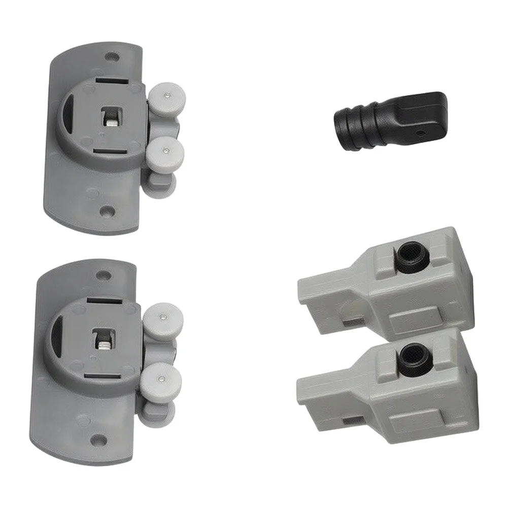 For Secure Hanging Experience Grey Sliding Door Trolley for Smooth for glide Door Hanger System Wear Resistant Material