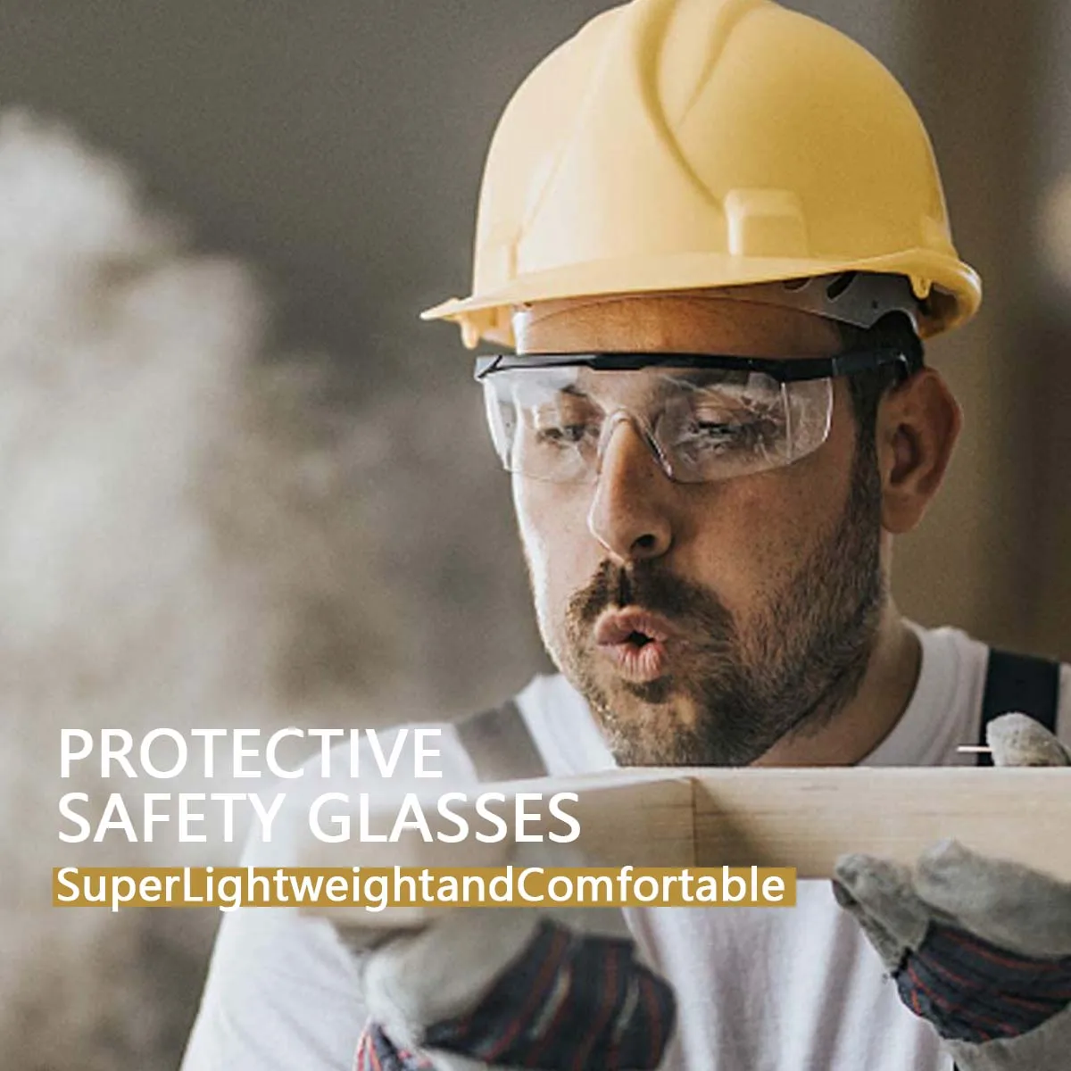 3PCS 조정 가능한 안전 안경 모델 HM1 사이드 보호 기능이 있는 남성과 여성을 위한 안개 방지 작업용 고글