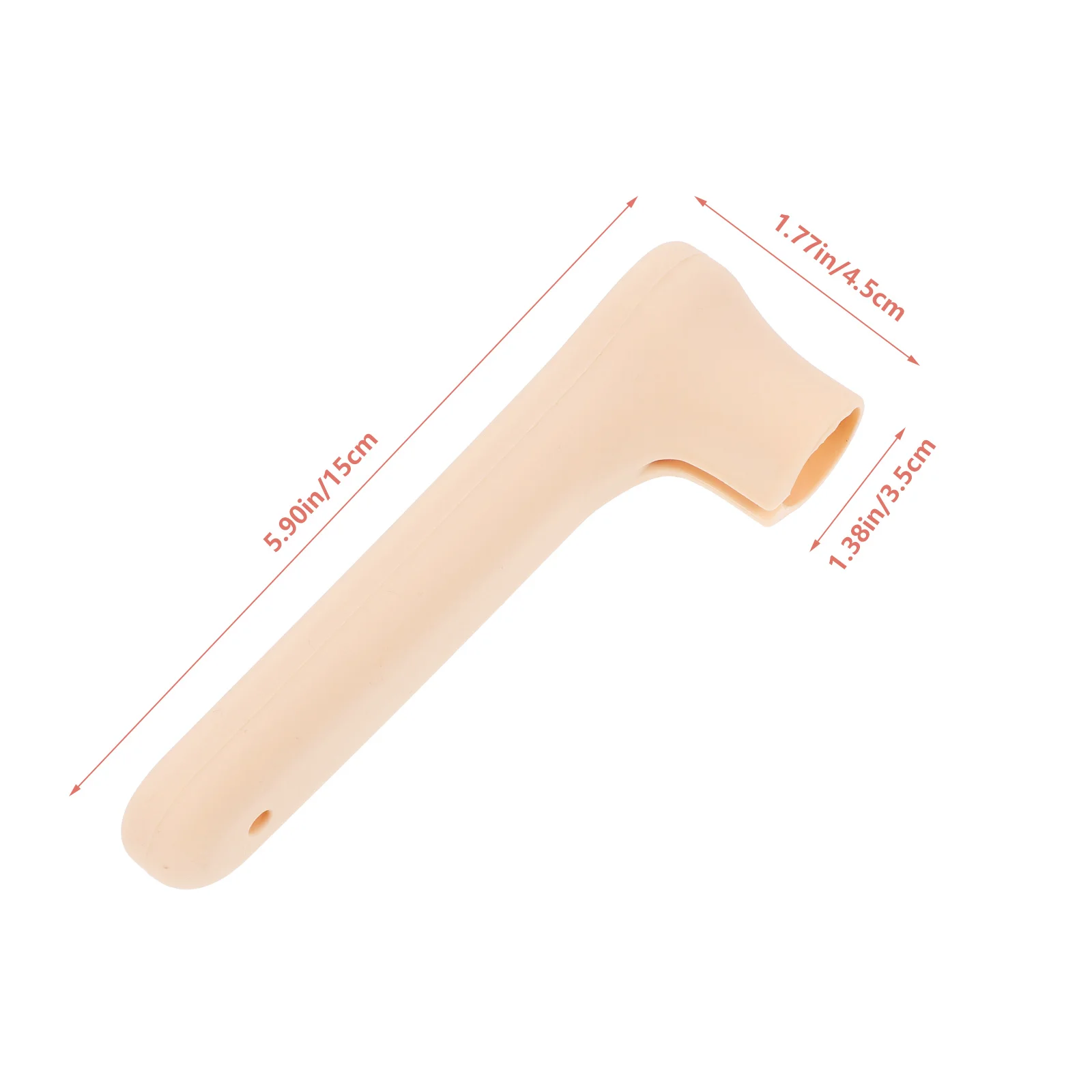 

2 Pcs Door Handle Cover Protector Glossy Protective Silica Gel Anti-collision