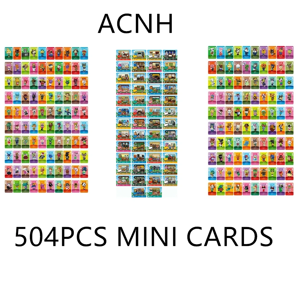 ACNH-Mini tarjetas de Animal Croxxing NFC para NS Switch, 504 unids/set