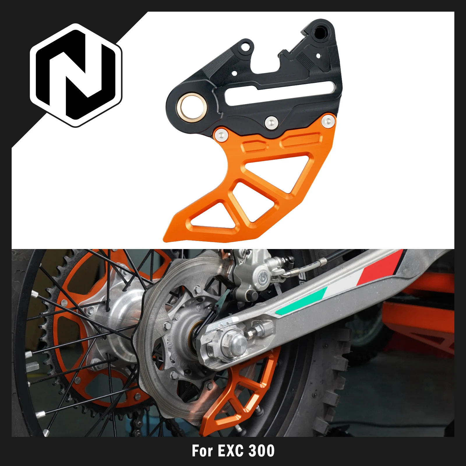 For KTM EXC 300 EXC 450 EXCF 350 XCW XCF-W 2004-2023 SX 125 SXF 450 XC XCF TPI 04-22 Rear Brake Disc Guard For Husqvarna TE 300