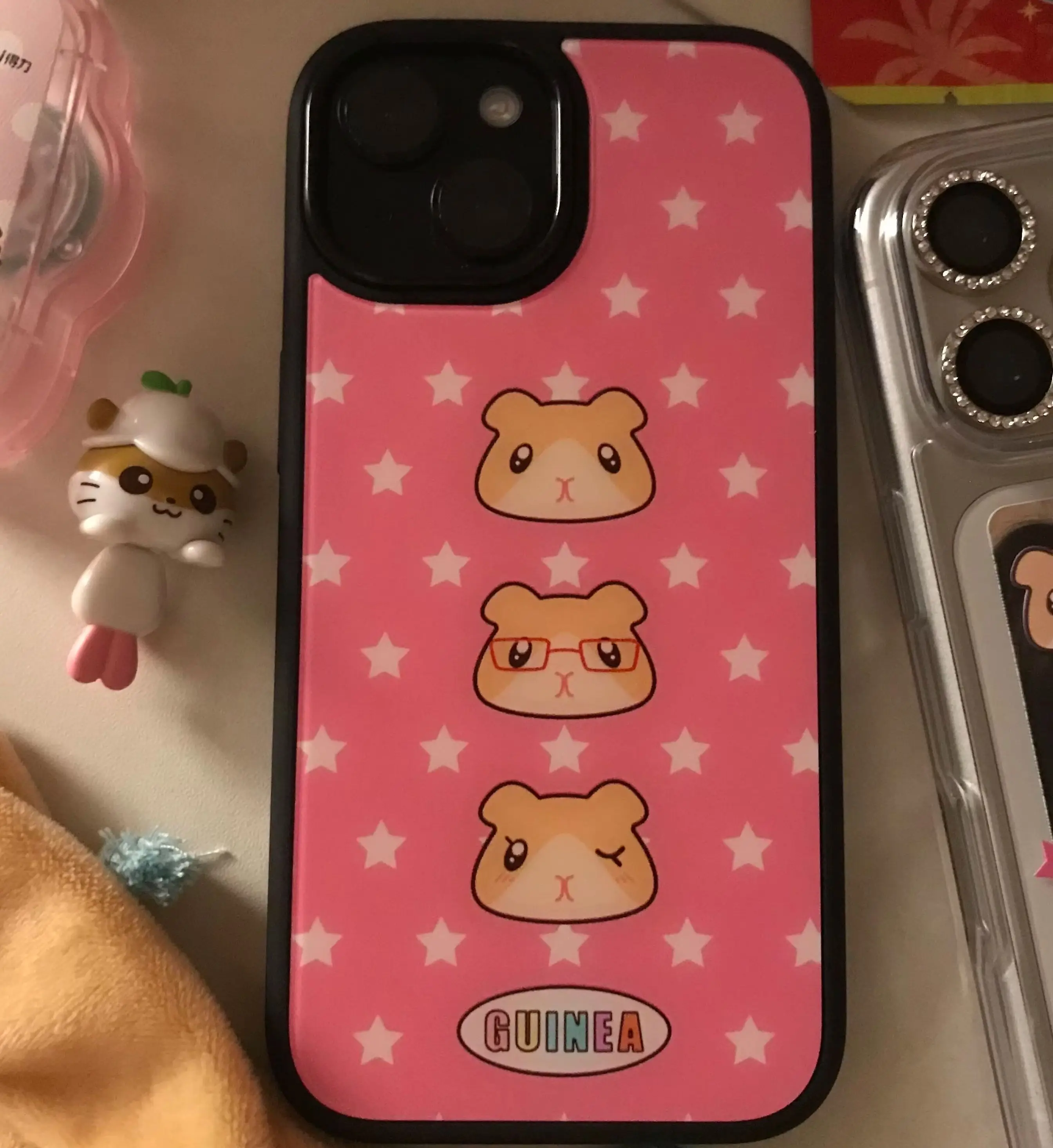 Cartoon Pink Star Meerschweinc – Phone Cases Pink Bewertung und Preis