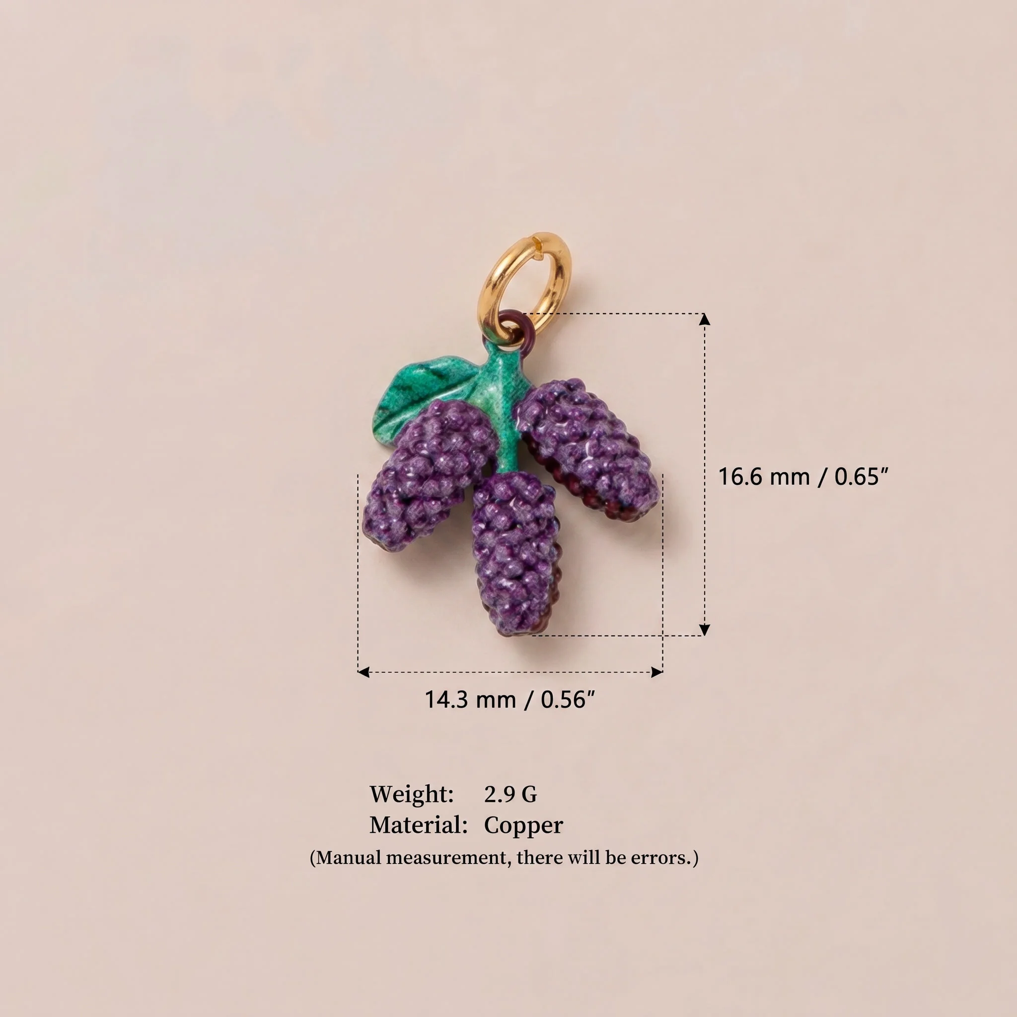 Ins Healing Countryside Style Frische Zitrone Mango Erdbeere DIY Anhänger-Charms für Schmuck – Detail 6