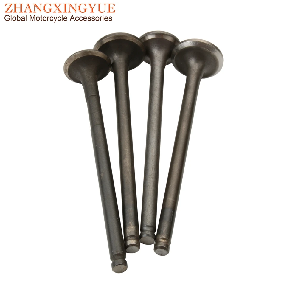 Scooter 4PC Bws125 Intake And Exhaust Valves For Yamaha Zuma Bws Yw X125 Bwsx125 Zuma125 Yw125 125cc 4C6E211100 4C6-E2121-00