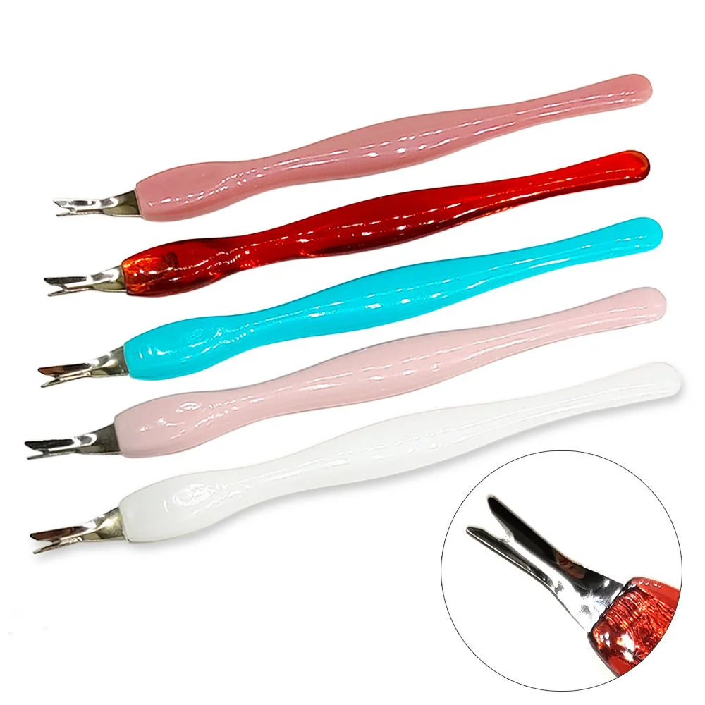 

Red Cuticle Remover Tool - Sharp Push & Trim Tool for Quick Hangnail & Dead Skin Cleaning, Essential Manicure Kit Supply