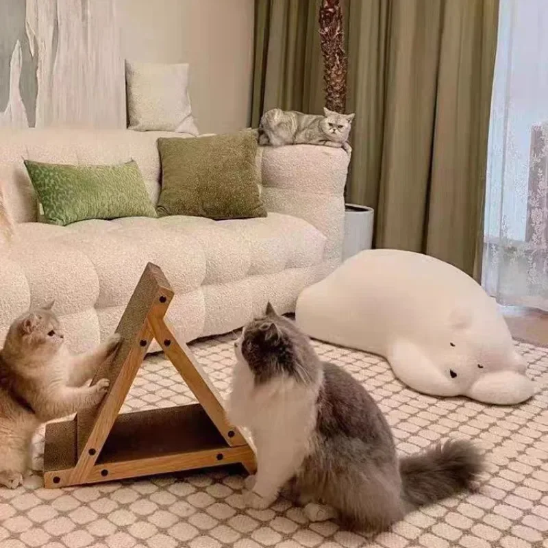 Living room, bedroom, animal seat, polar bear, single sofa, cute