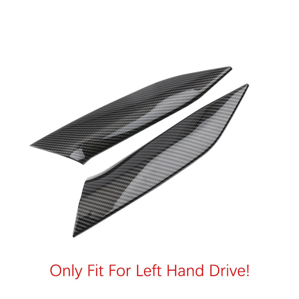 2x Black Auto Interior Center Console Sticker Strips Cover Trim For BMW 3 Series G20 G28 2020 LHD Car Styling