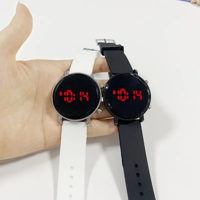 ساعات رقمية عصرية للنساء ساعة LED بسيطة للرجال بحزام من السيليكون ساعة رياضية كاجوال للسيدات ساعة هدية relogio feminino #4