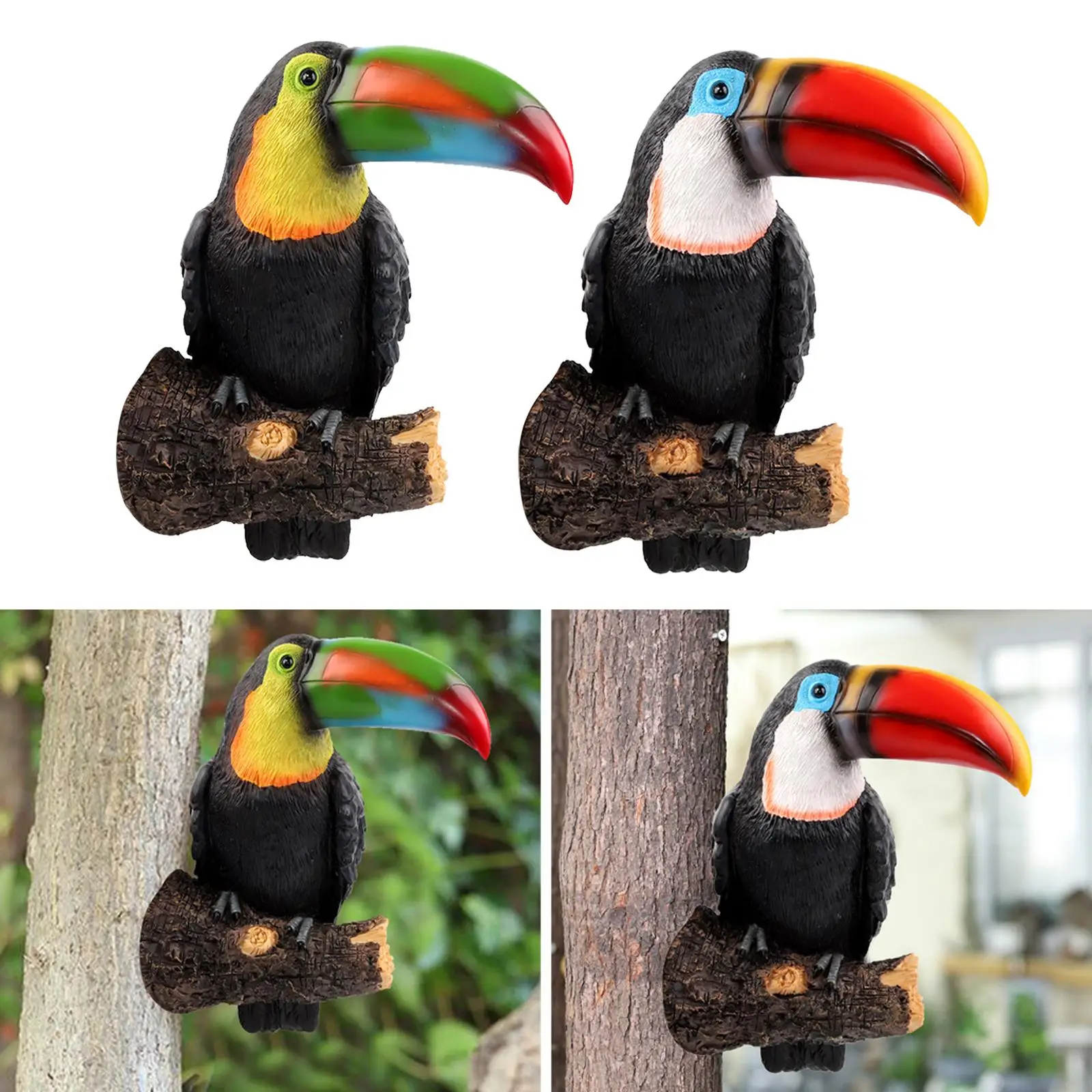 Novelty Toucan Model home and garden Courtyard Hanging Ornaments Toys for Boys Girls