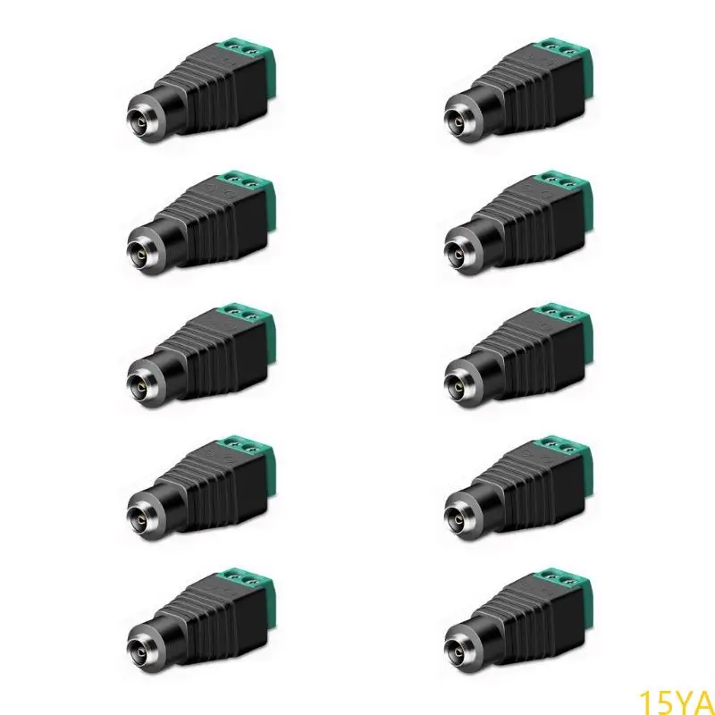 

15YA Universal DC5.5x2.1mm Power Plugs Adapters For CCTV Cameras And LED Strips