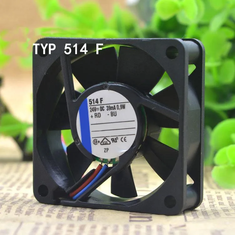 New Industrial Control Fan 24V 0.9W TYP 514 F Silent Cooling Fan 50x50x15mm 5CM Frequency Converter Radiator