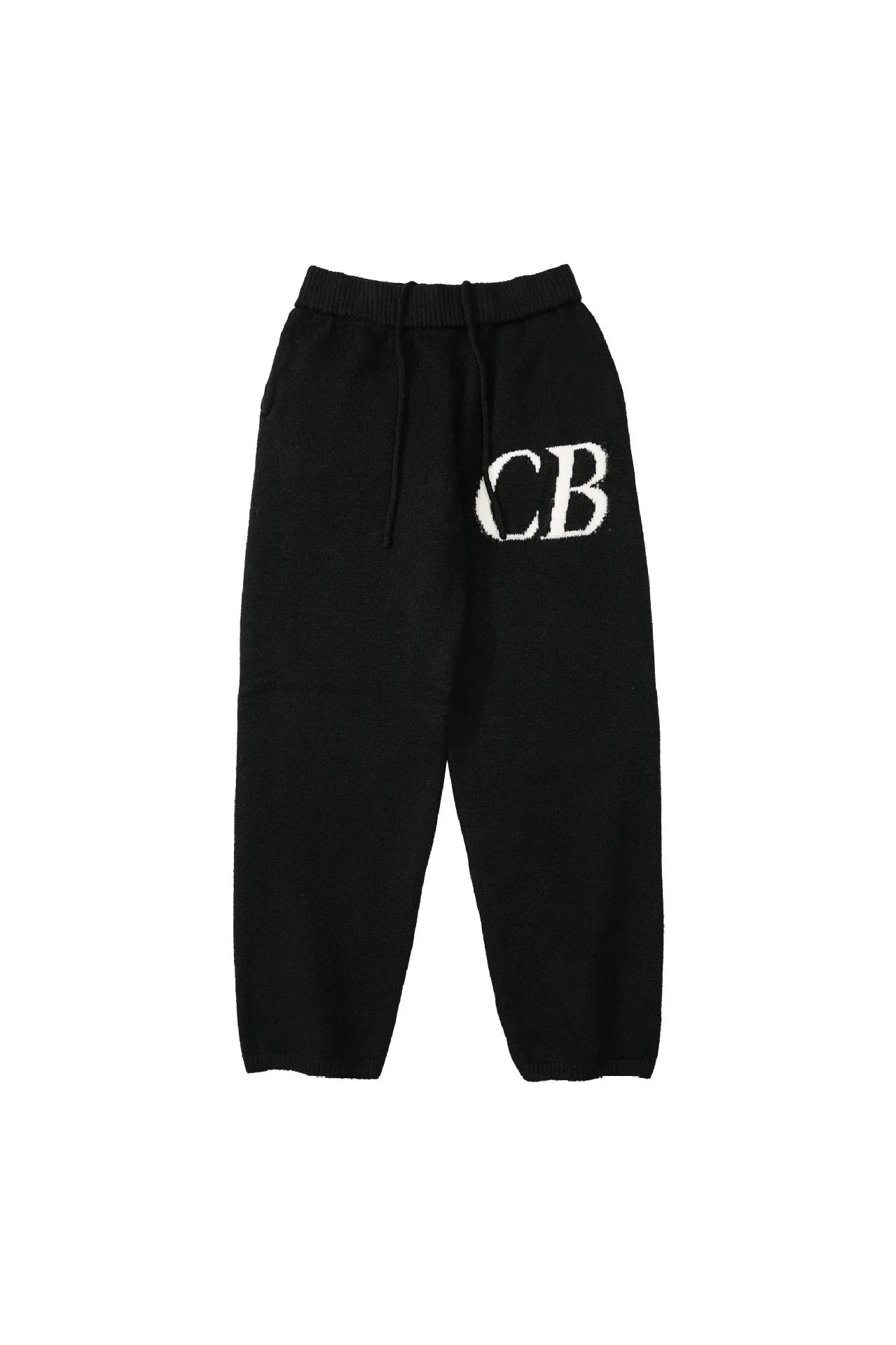 

Black CB Sweat Trousers High Quality Jacquard Pants Crewneck Knit for Women Pants Pure Cotton Men Trousers CB Casual Pants