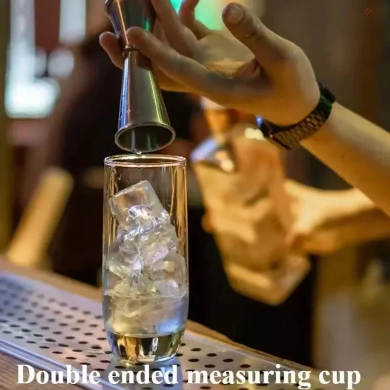 Convenient And Practical Utensils Stainless Steel Measuring Cups Bars Party Graduated Cocktails Mixing Liquid Drinks DIY Tools