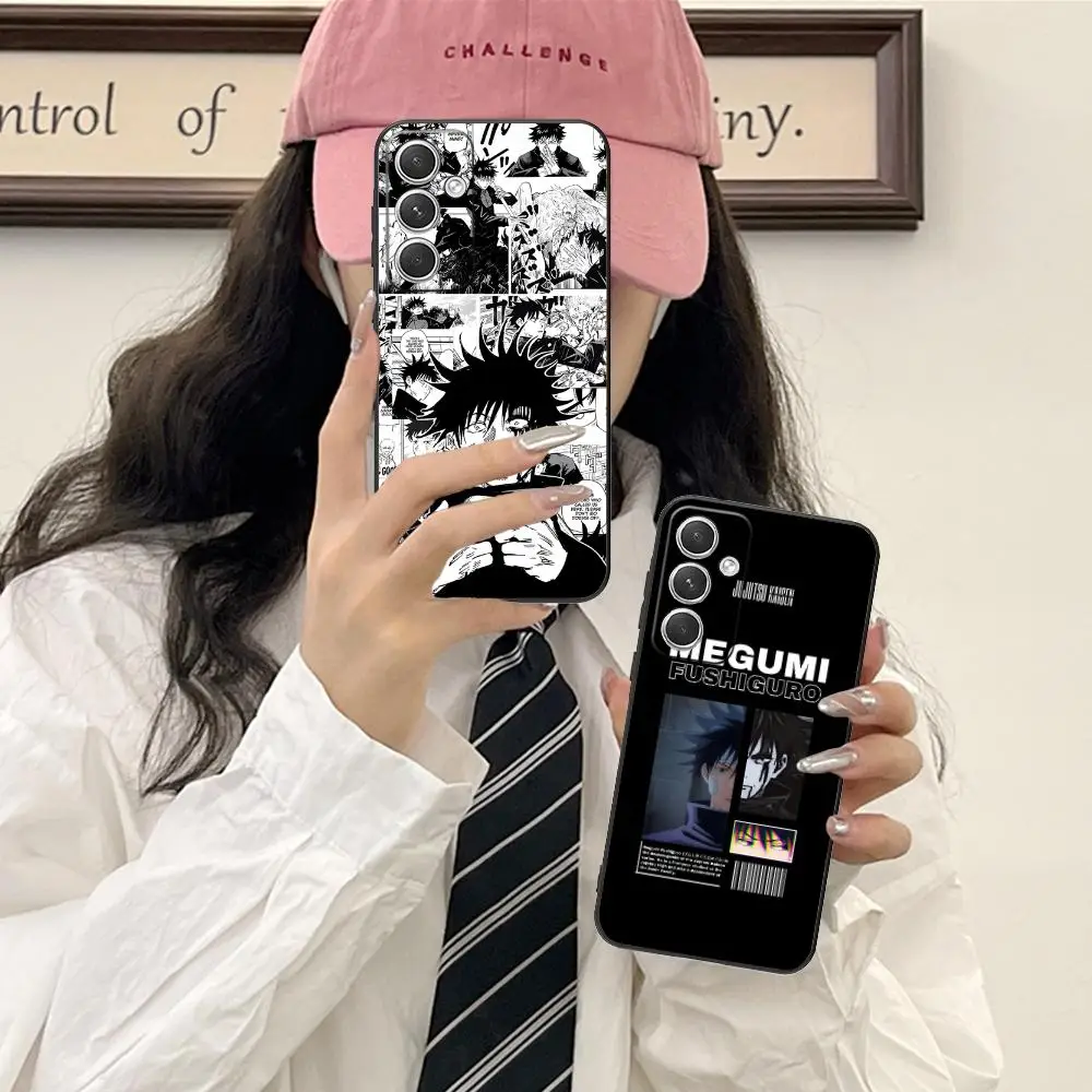 

Чехол для мобильного телефона Jujutsu Kaisen Megumi для Samsung Galaxy S25 S24 S23 S22 S21 S20 Note20 Plus FE Ultra Color Cover для смартфона