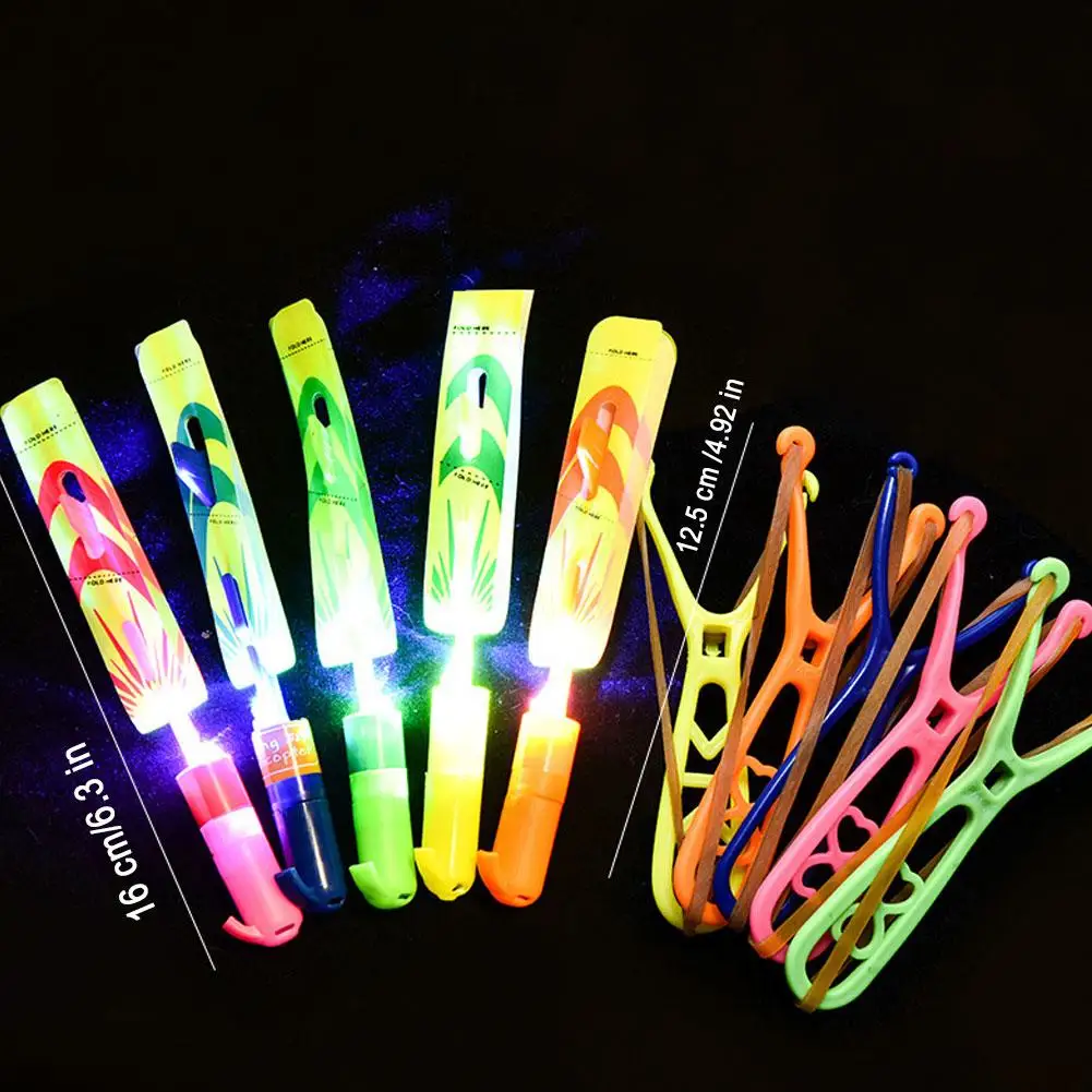 LED-Leuchtpropeller-Flugspielzeug, Schleuder-Helikopter mit Pfeifton, leuchtet im Dunkeln, Outdoor-Spaßgeschenk für Kinder – Detail 17