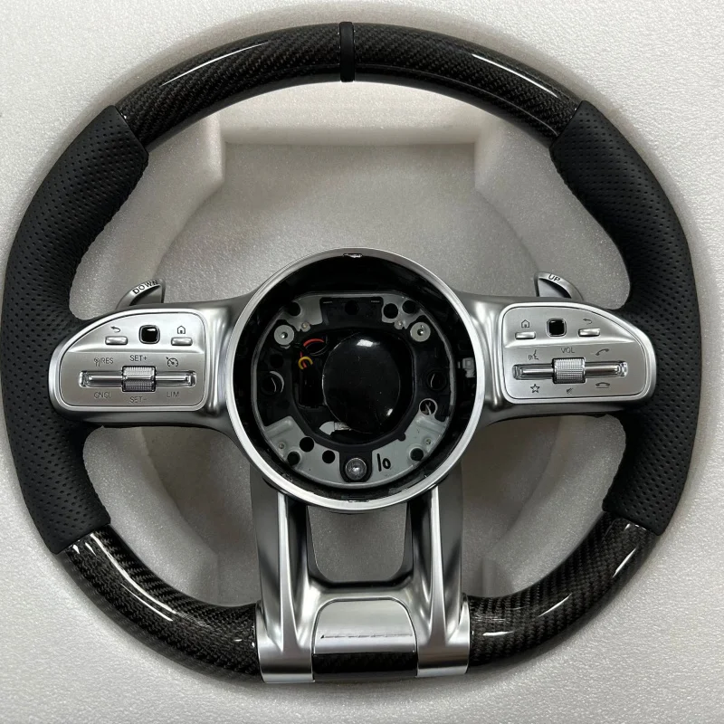 

For Mercedes-Benz E300/C200L/SK/GLC Carbon Fiber Steering Wheel Button Modification Assembly