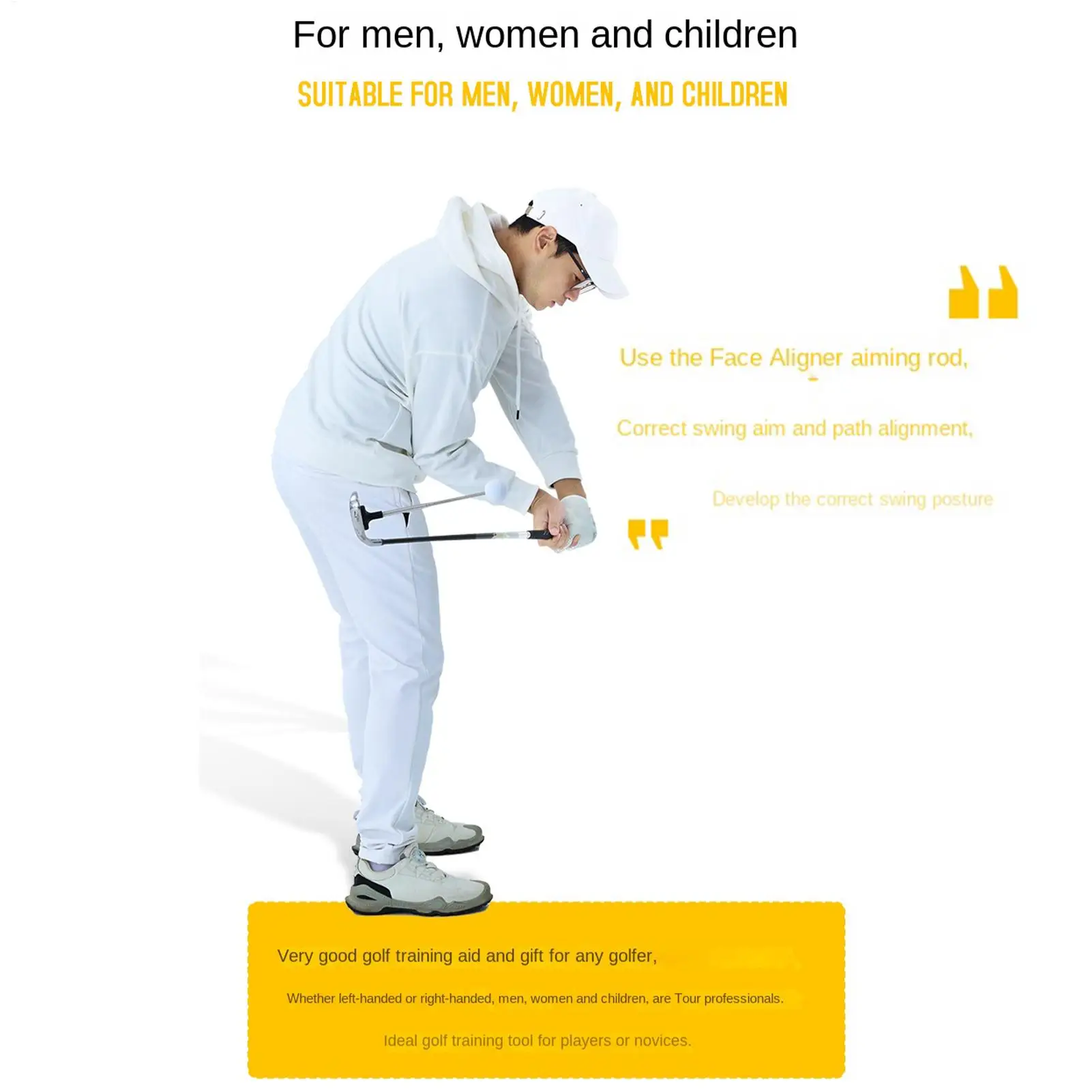 

Магнитные телескопические тренировочные стержни для гольфа, тренажер для отработки свинга, палка для выравнивания положения клюшки для мужей, отцов, парней, мужчин, пенсионеров